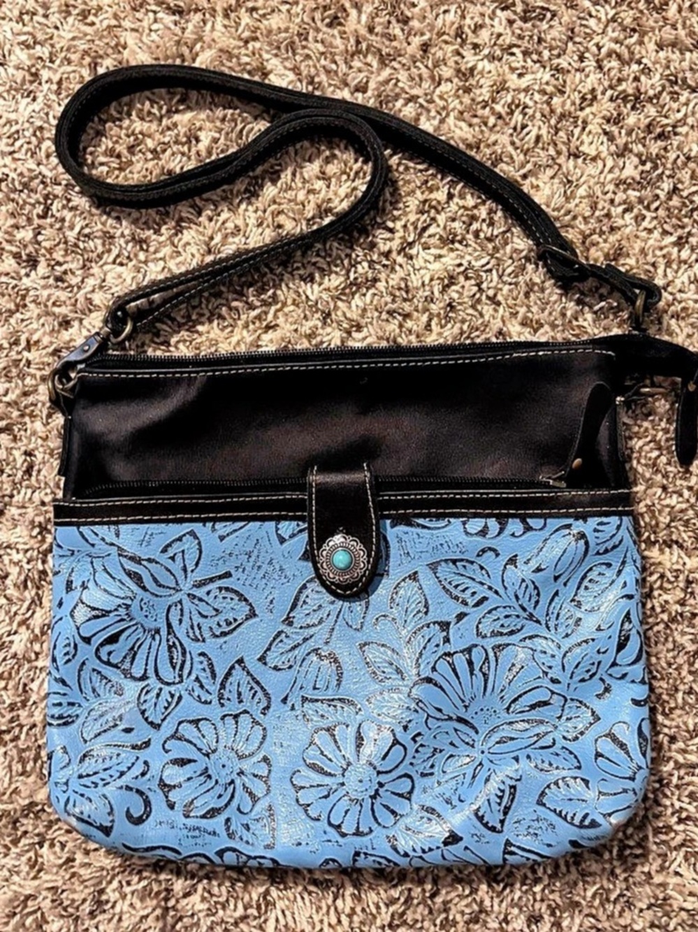 Myra Bag Blue Isle Small & Crossbody Bag Blue & Black